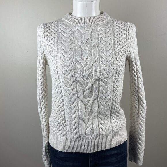 Nili Lotan Target Fisherman Sweater Size XXS Cream Cable Knit Preppy Classic L - Picture 1 of 9